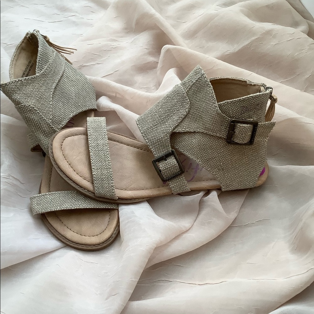 Blowfish Tan Gladiator Sandals.